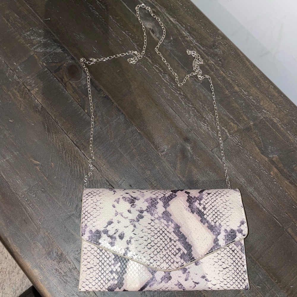Snake skin Steve Madden crossbody or clutch